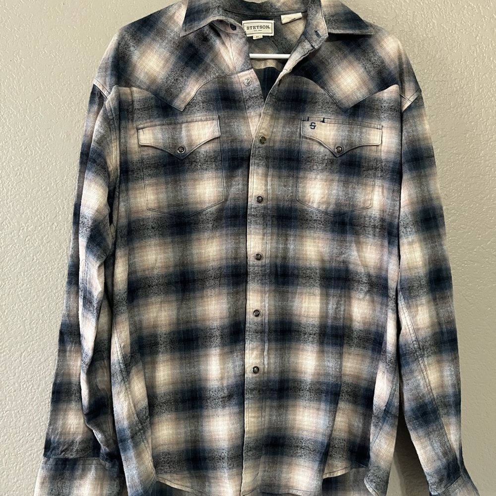Stetson Brushed Flannel Western Shirt
